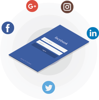 Login with Social Media for ecommerce software