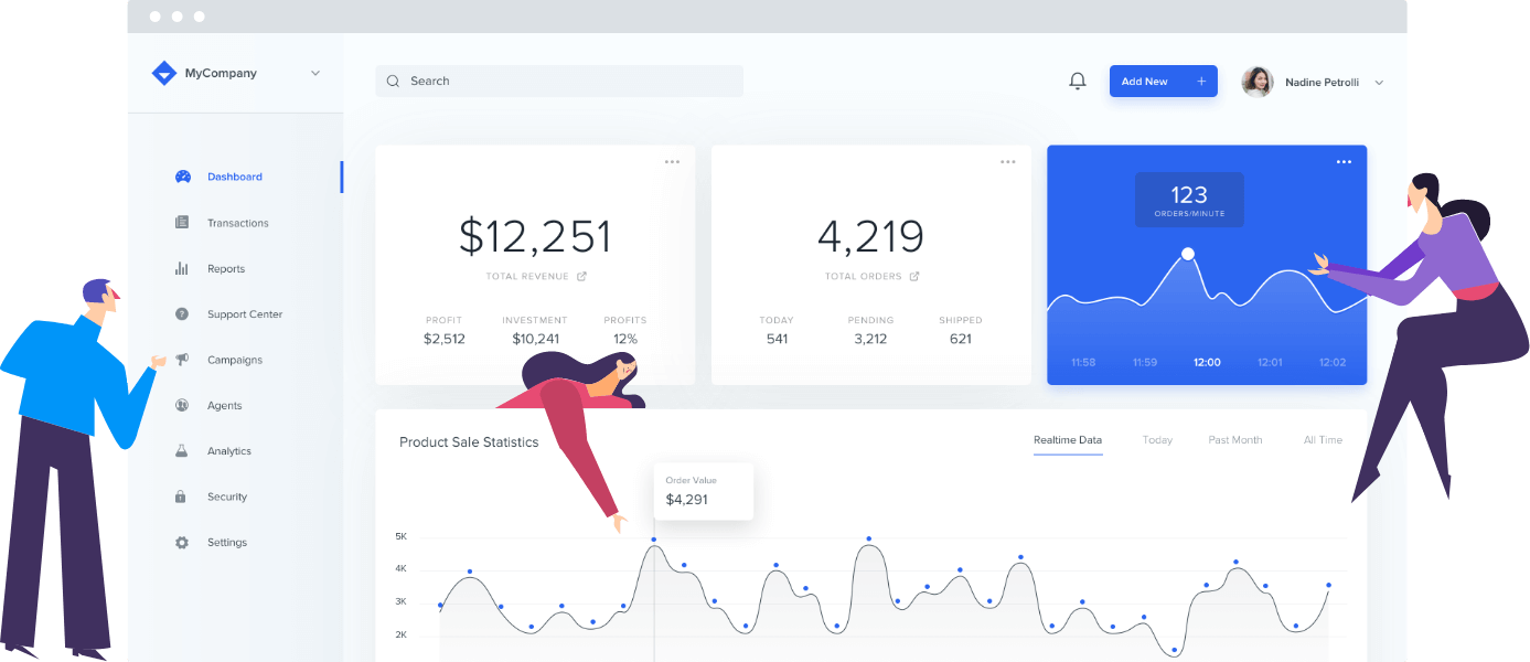 Ecommerce Platform Dashboard